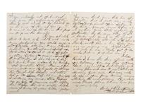 [CIVIL WAR]. ALS to Ohio Senator Benjamin Franklin Wade seeking intervention with President Lincoln in getting a position in the US Army. 6 July 1861, Bellefontaine, Ohio.