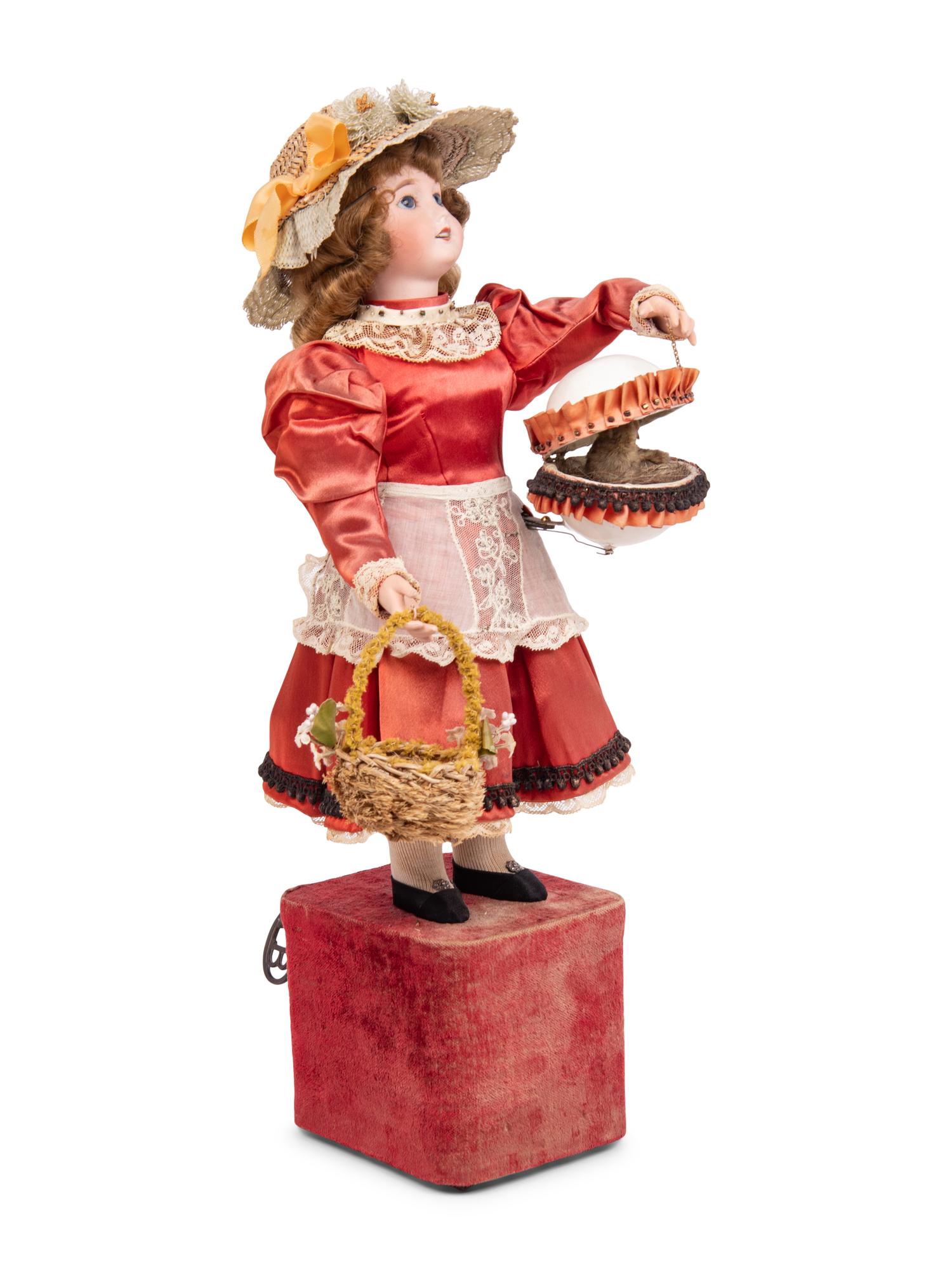 A Musical Automaton of a Girl with a Chicken and Eggs by Lambert