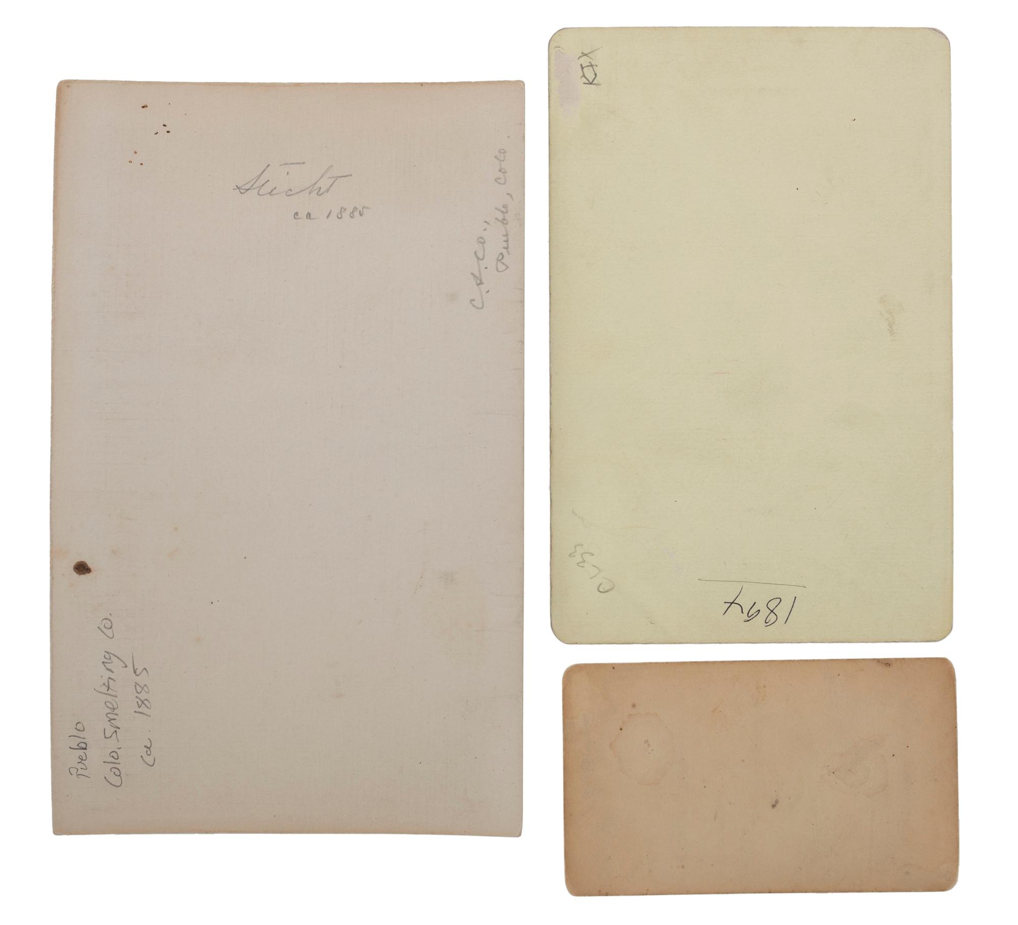 [COLORADO]. A group of 6 photographs featuring landscape and occupational scenes, incl. interior view of the Colorado Smelting Company.