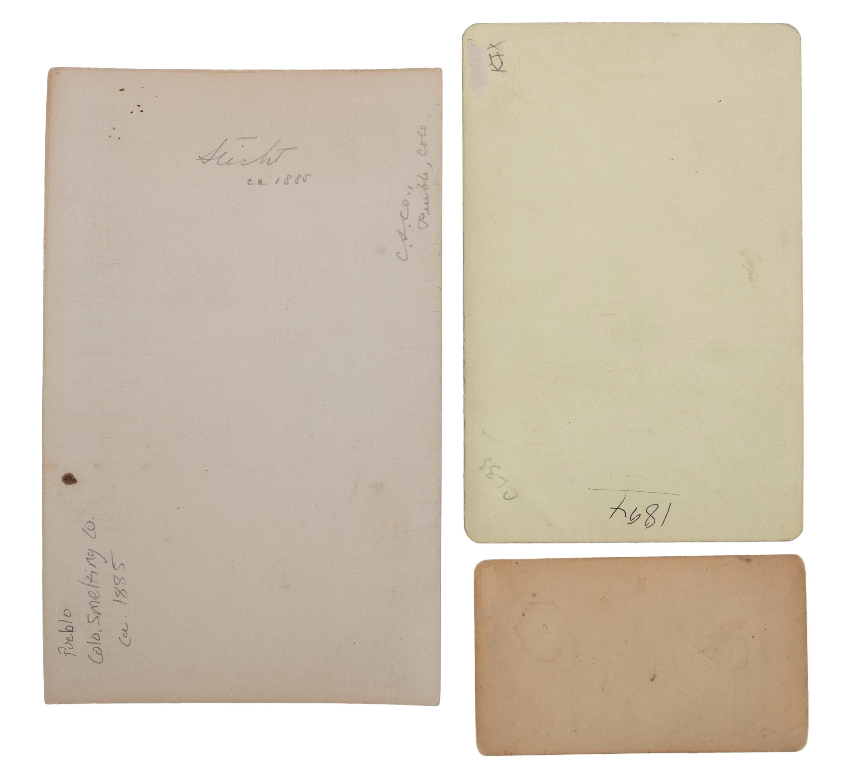 [COLORADO]. A group of 6 photographs featuring landscape and occupational scenes, incl. interior view of the Colorado Smelting Company.