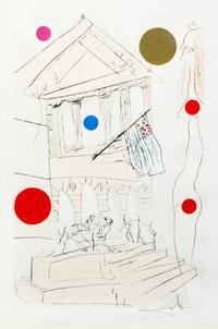 Salvador Dali, (Spanish, 1904-1989), Visions of Chicago, 1975 (suite of 4)