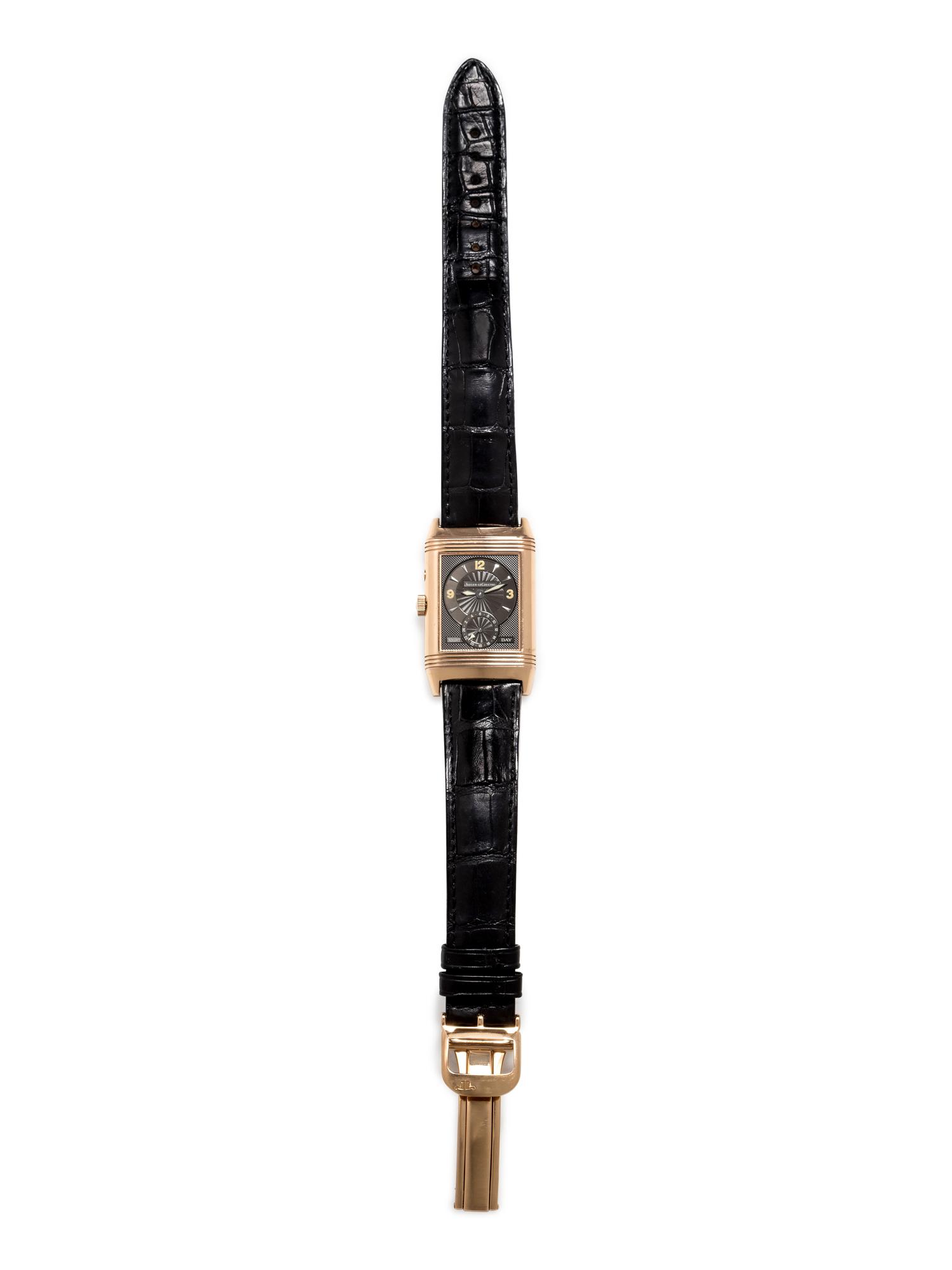 Jaeger LeCoultre, 18K Pink Gold Ref. 270.2.54 'Reverso Duoface' Wristwatch