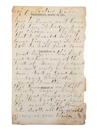 [CIVIL WAR]. Famed 20th Maine archive incl. letters and partial diary featuring Gettysburg content.