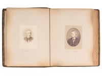 [EARLY PHOTOGRAPHY - AFRICAN AMERICANA]. Yale College, 1872 . Album containing photographs of faculty, students, and staff, highlighted by 5 portraits of African American subjects.