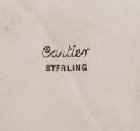 A Cartier Silver Pen Holder and Fountain Pen