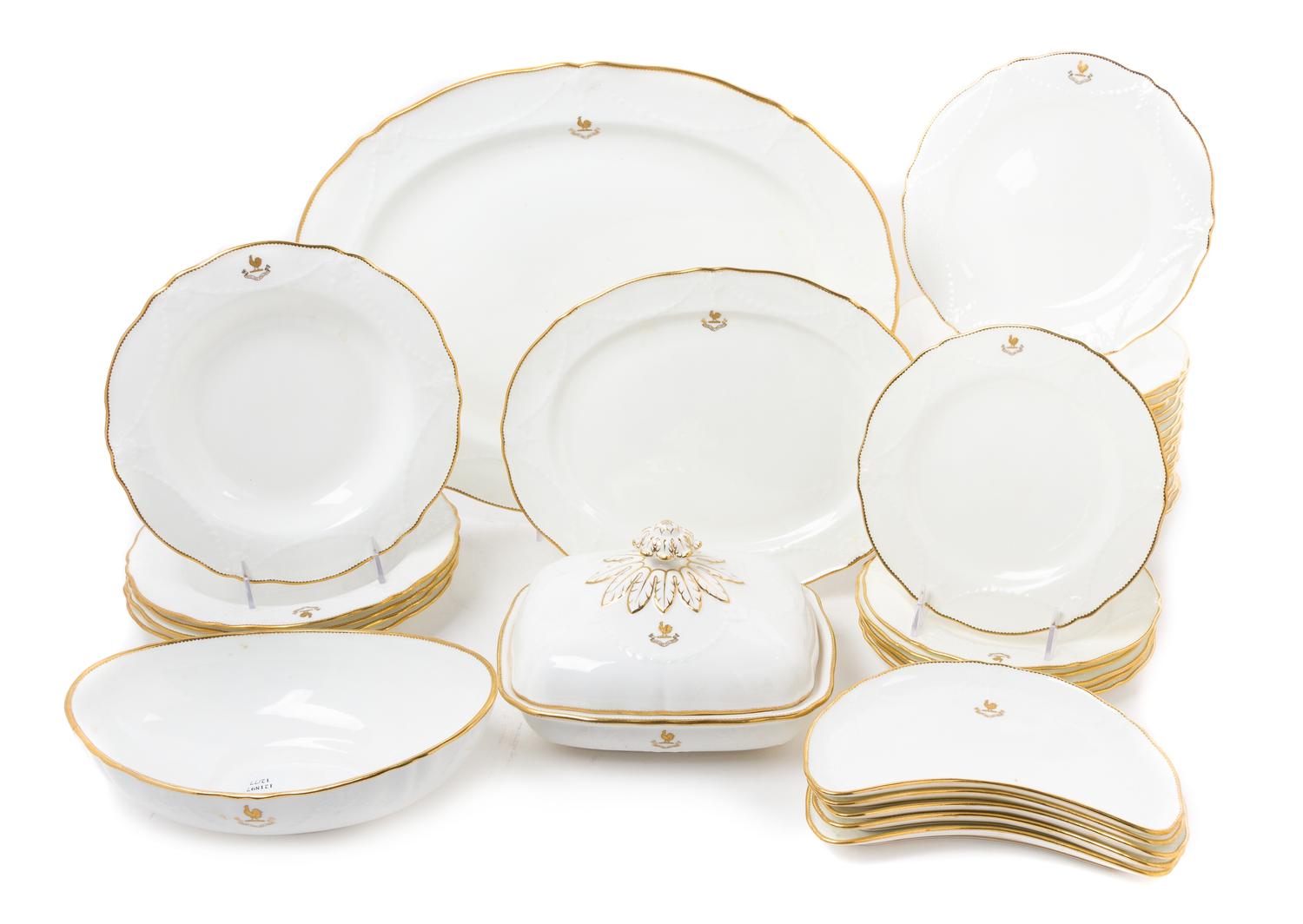 A Partial Set of Minton Dinnerware Diameter of first 10 inches. — 20TH CENTURY