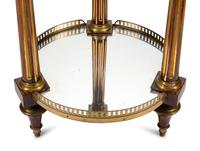 A Louis XVI Brass Inlaid Mahogany Mirror-Top Table en Chiffonier