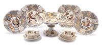 An English Porcelain Part Dessert Service