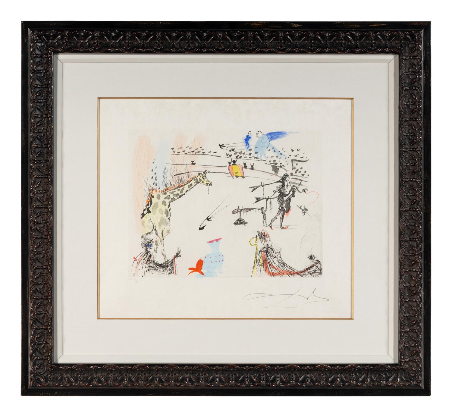 La girafe en feu (from Tauromachie Surrealiste ), 1966-1967