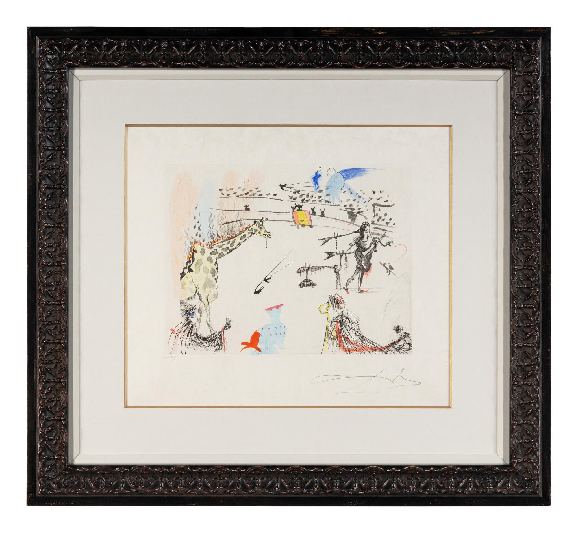 La girafe en feu (from Tauromachie Surrealiste ), 1966-1967