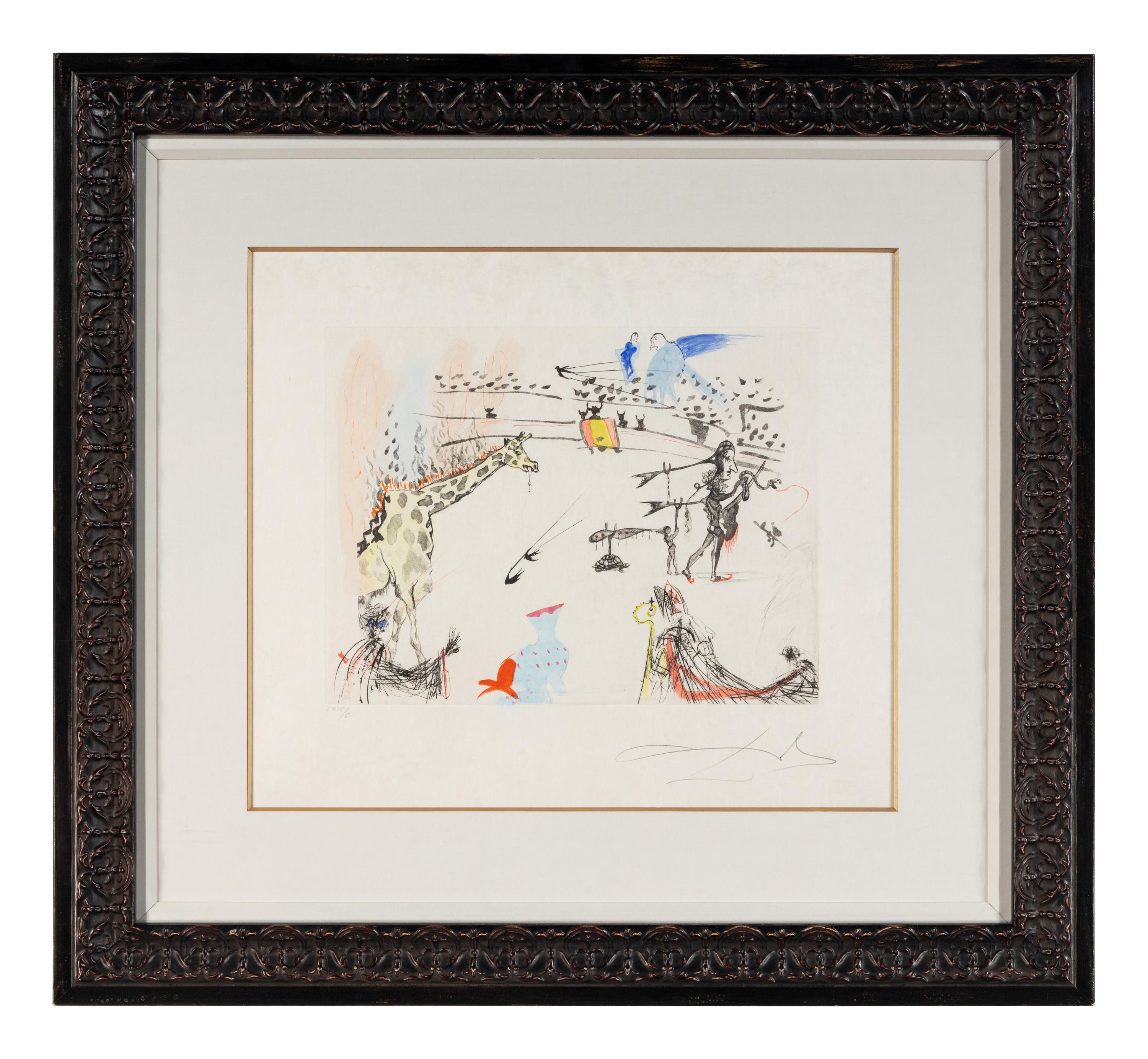 La girafe en feu (from Tauromachie Surrealiste ), 1966-1967
