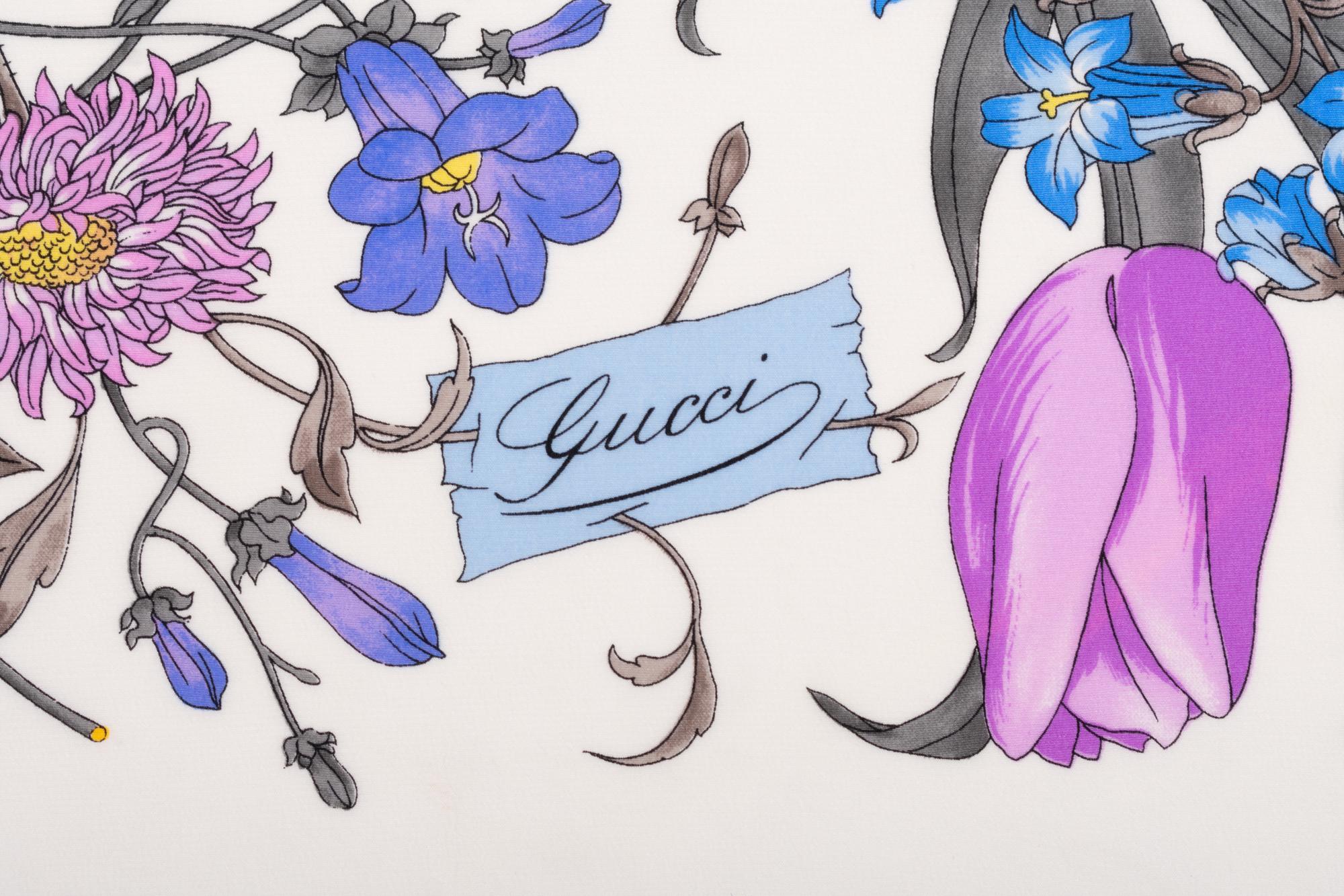 Three Designer Scarves: One Hermès, One Gucci, and One Valentino