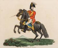 Six Hand-Colored Engravings of Napoleonic Wars Commanders
