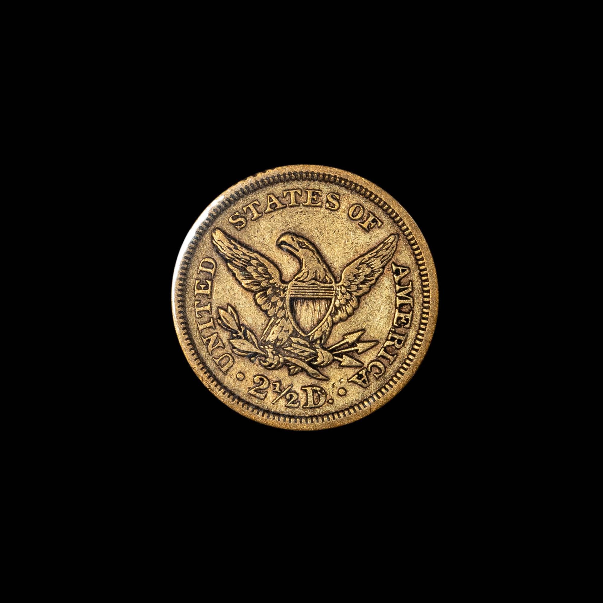 A United States 1852 Liberty Head $2.50 Coin