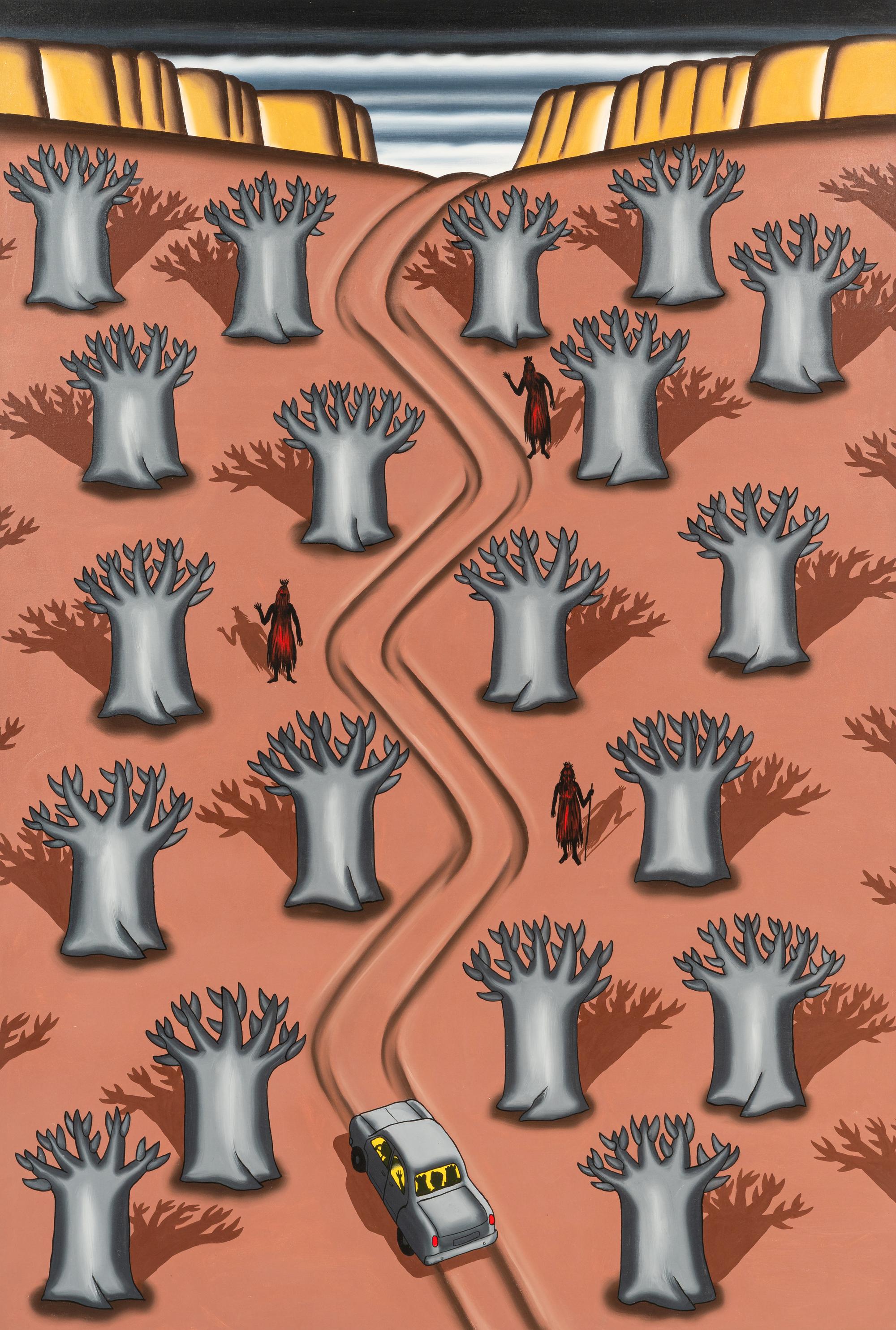 Crossing the Bandiagara Escarpment With Baobab Trees and Dogon Dancers