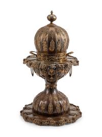 A Moorish Style Brass Brazier