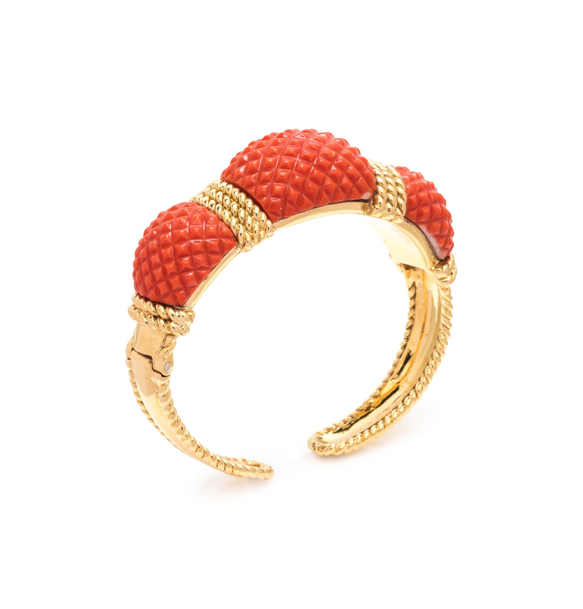 Coral Cuff Bracelet
