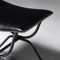 Leather Bench, c. 1950 France
