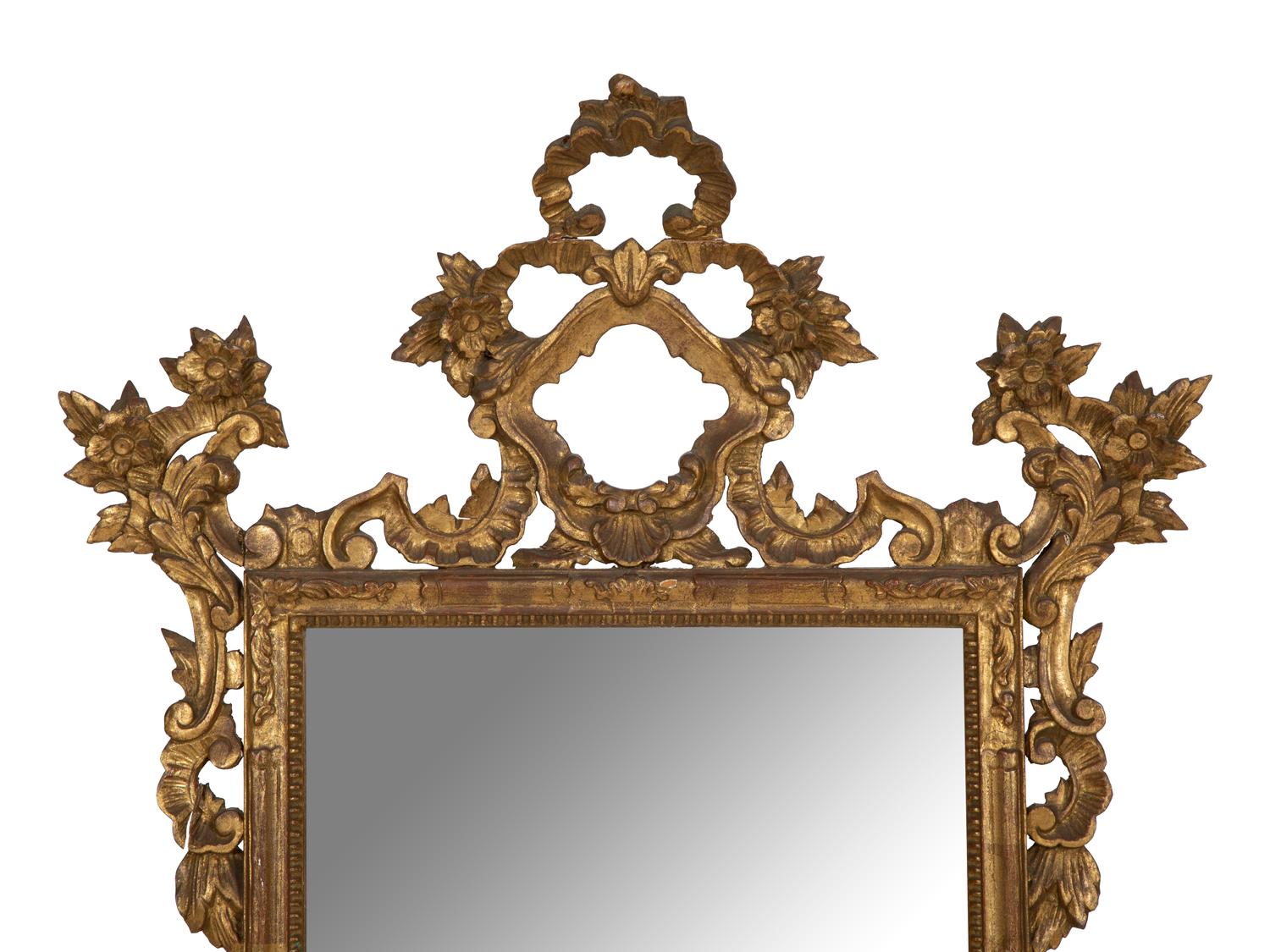 A Pair of Italian Giltwood Mirrors