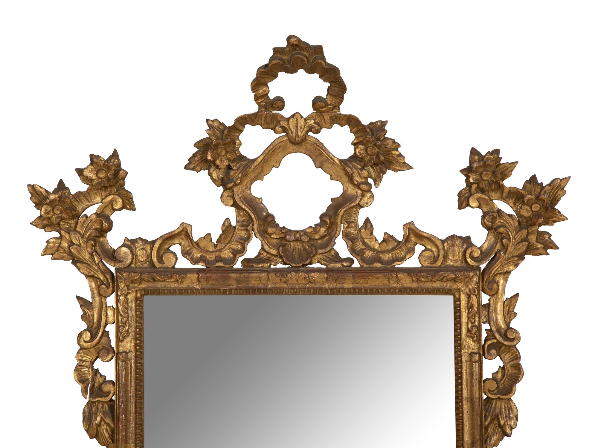 A Pair of Italian Giltwood Mirrors
