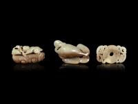 Nine Chinese Carved Jade Articles