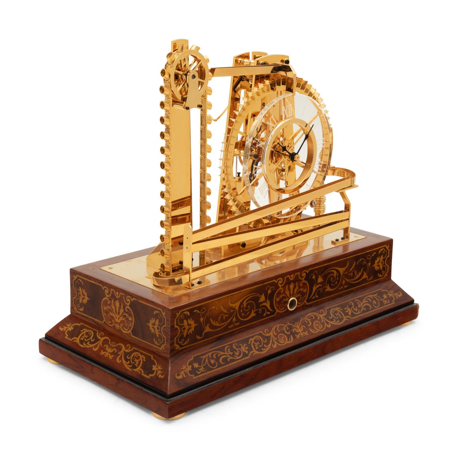 A Brass Congreve Waterwheel Clock