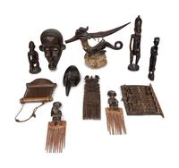 Eleven African and Oceanic Tribal Articles