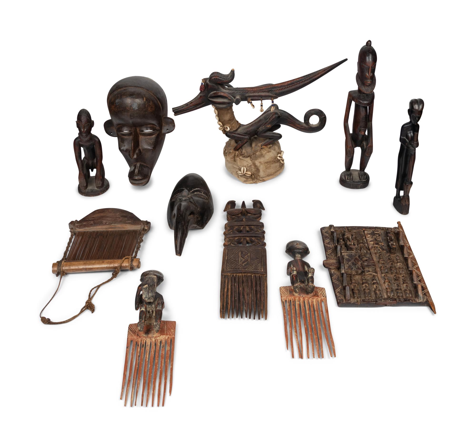 Eleven African and Oceanic Tribal Articles