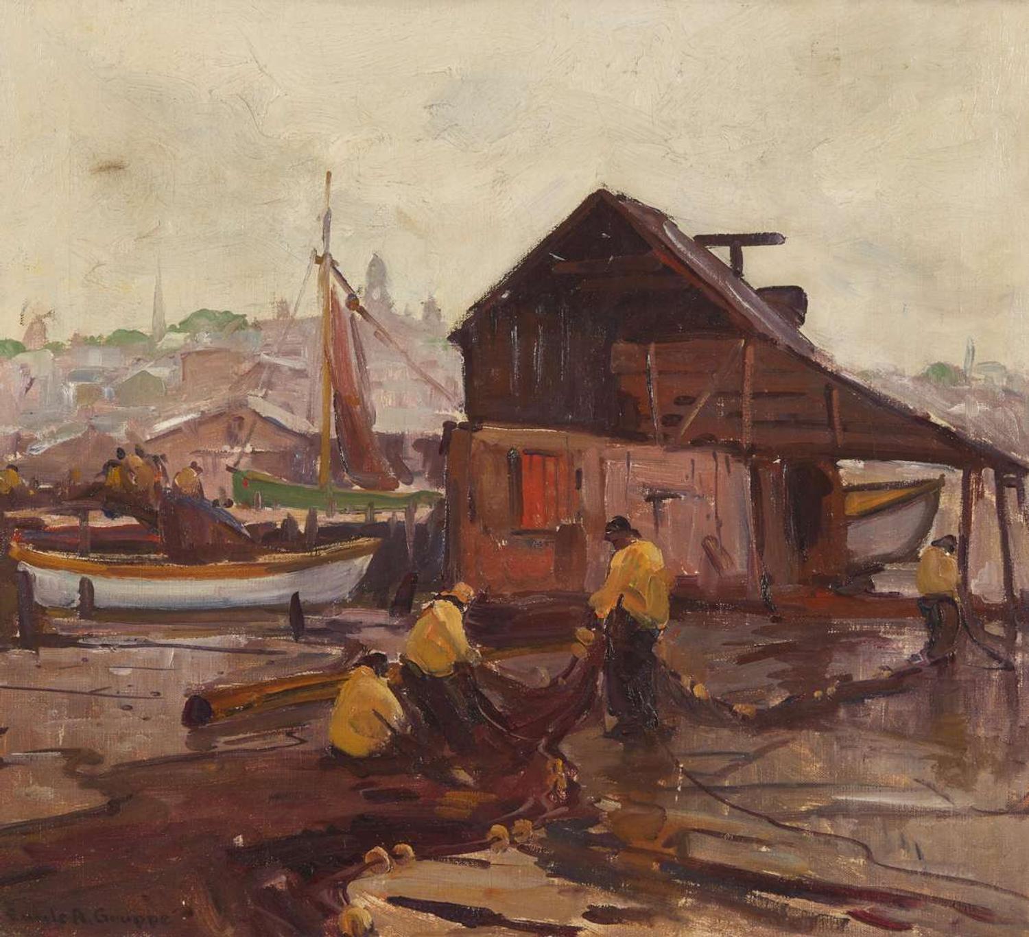 Emile Albert Gruppé (American, 1896–1978) - Checking the Nets