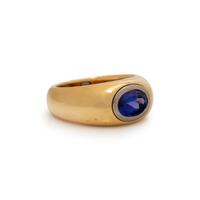 THOMAS LEYSER, BICOLOR GOLD AND TANZANITE RING