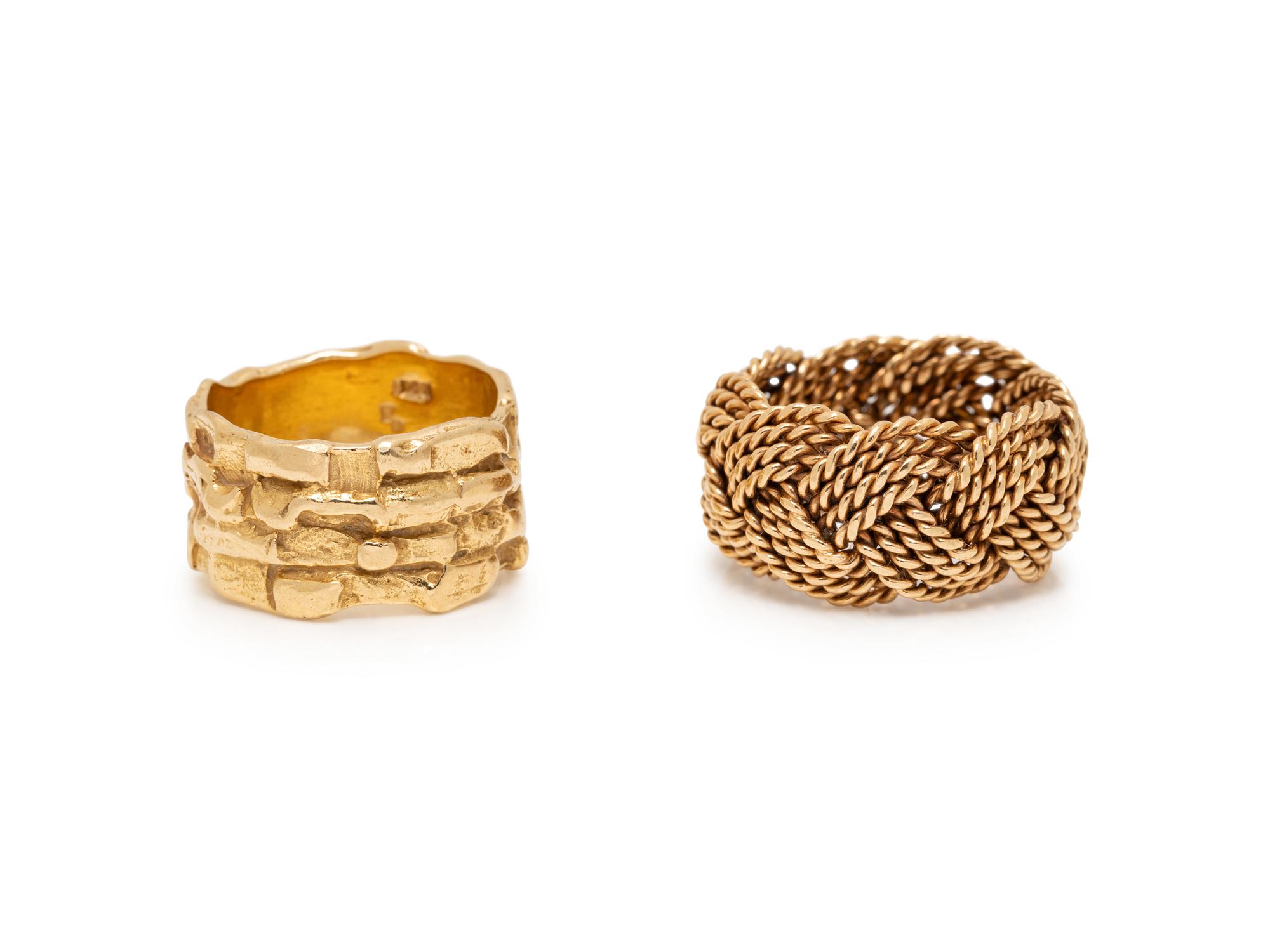 COLLECTION OF YELLOW GOLD RINGS