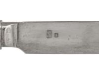 A Set of Six Chinese Export Silver Dessert Knives
