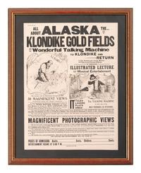 [GOLD MINING]. All About Alaska The....Kondike Gold Fields and the Wonderful Talking machine to Klondike and Return. Chicago: Sears, Roebuck & Co., [1898].