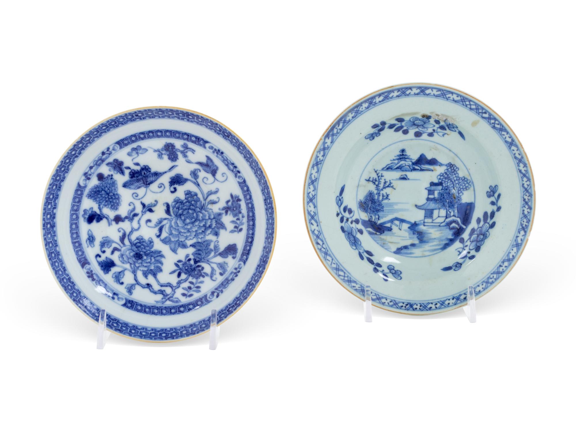 Two Chinese Export Porcelain Plates