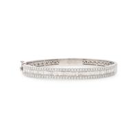 Diamond and White Gold Bangle Bracelet
