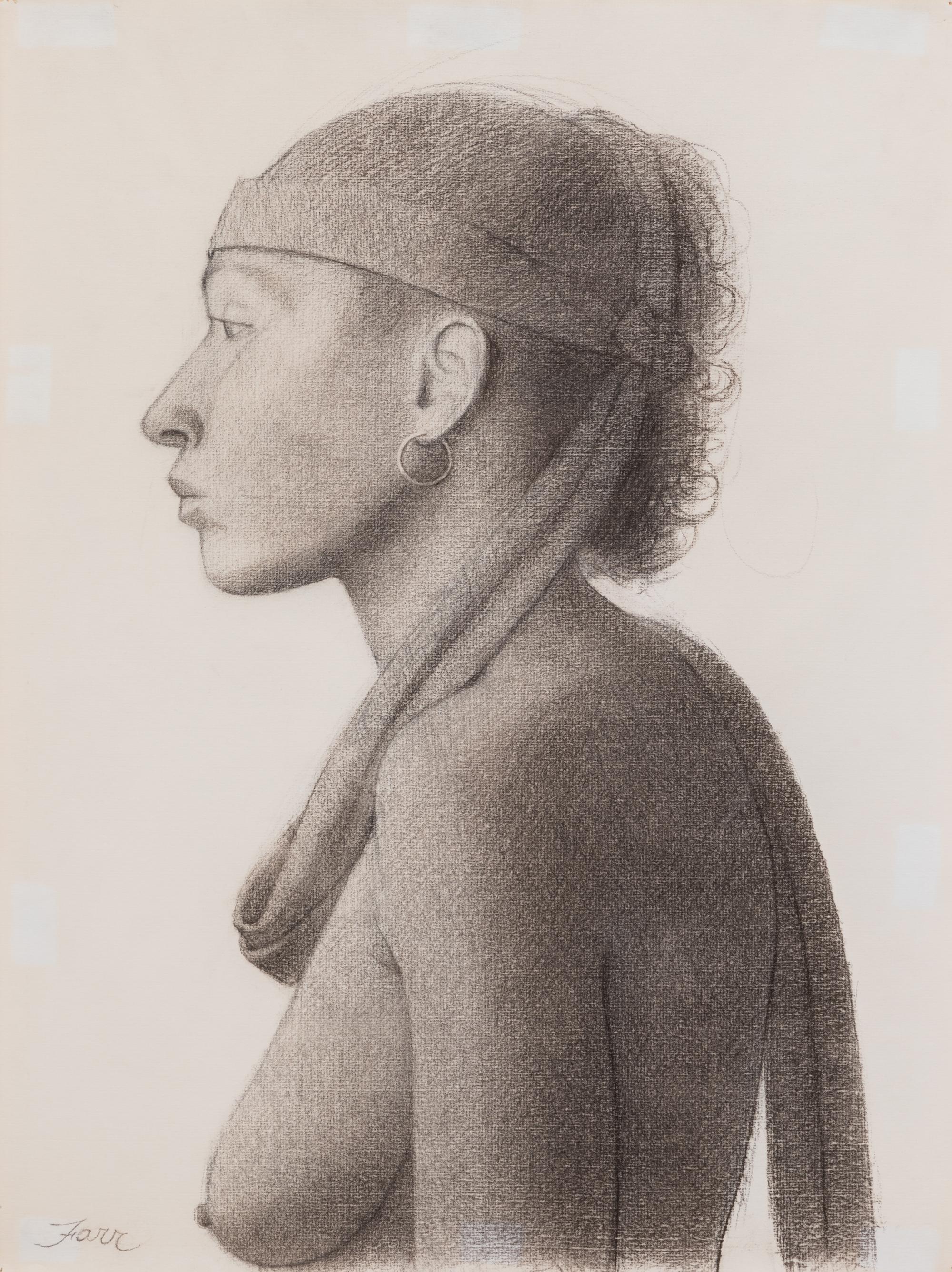 Charles Griffin Farr, (American, 1908-1997), Barbara and Model with Earrings, 1987