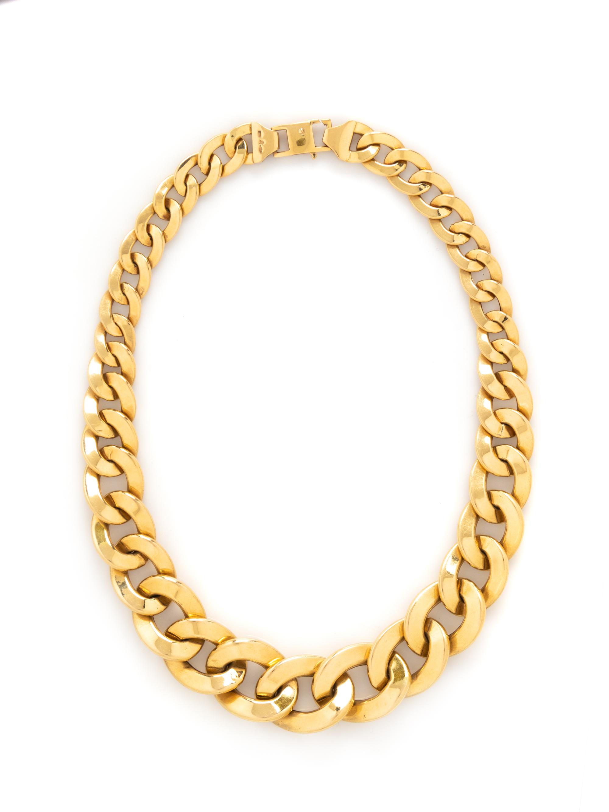 YELLOW GOLD LINK NECKLACE