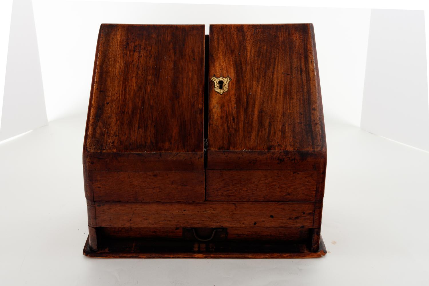 A Victorian Mahogany Letter Box