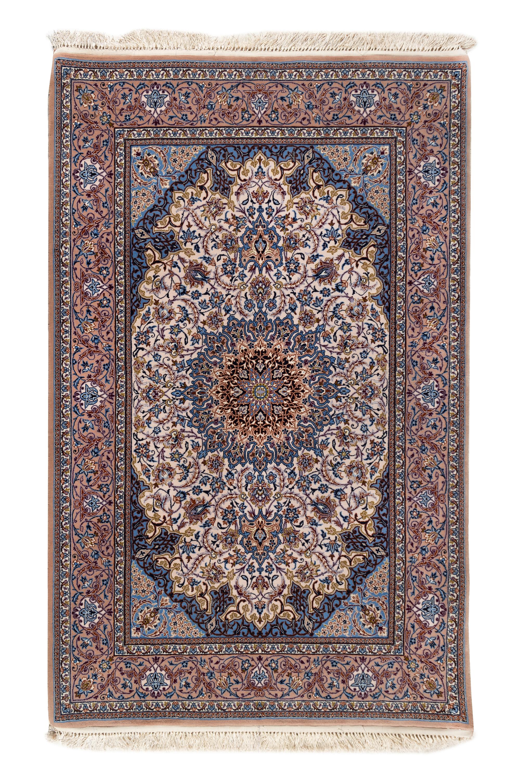 An Isfahan Wool and Silk Rug