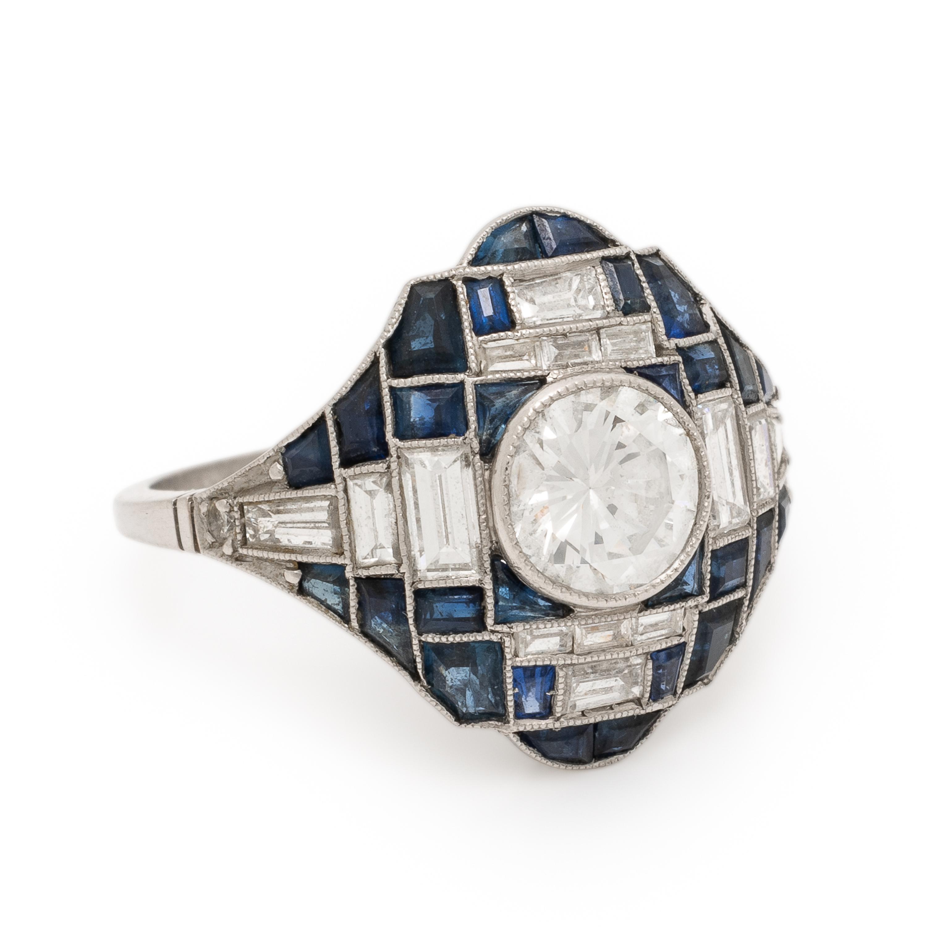 Diamond and Sapphire Ring