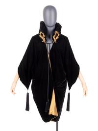 Liberty & Co. Silk Velvet Evening Coat with Tassels, 1910-20s