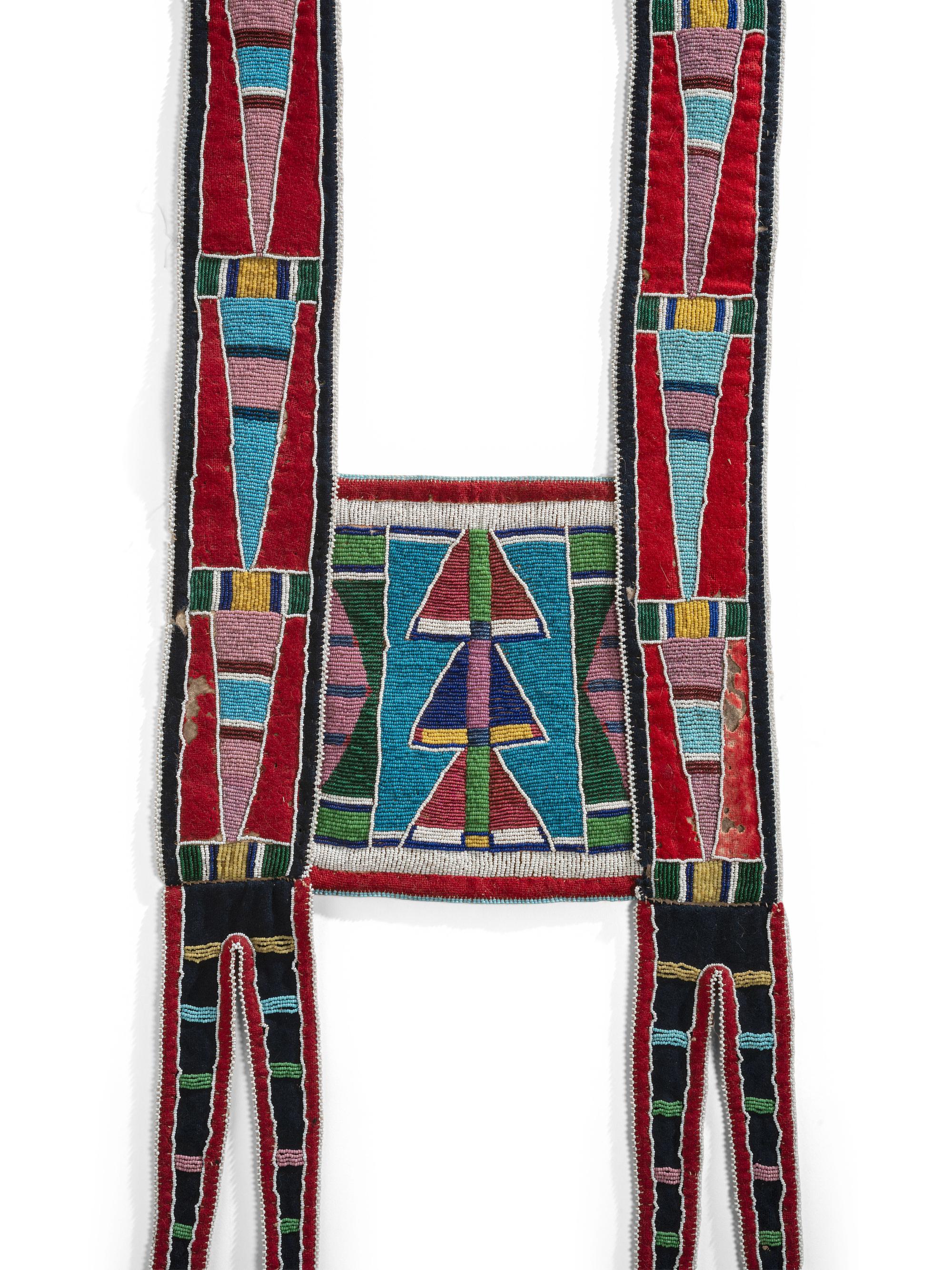 Apsáalooke (Crow) Beaded Hide Martingale