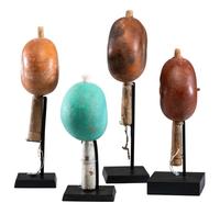 Pueblo Gourd Rattles Lot is located and will ship from Cincinnati, Ohio.