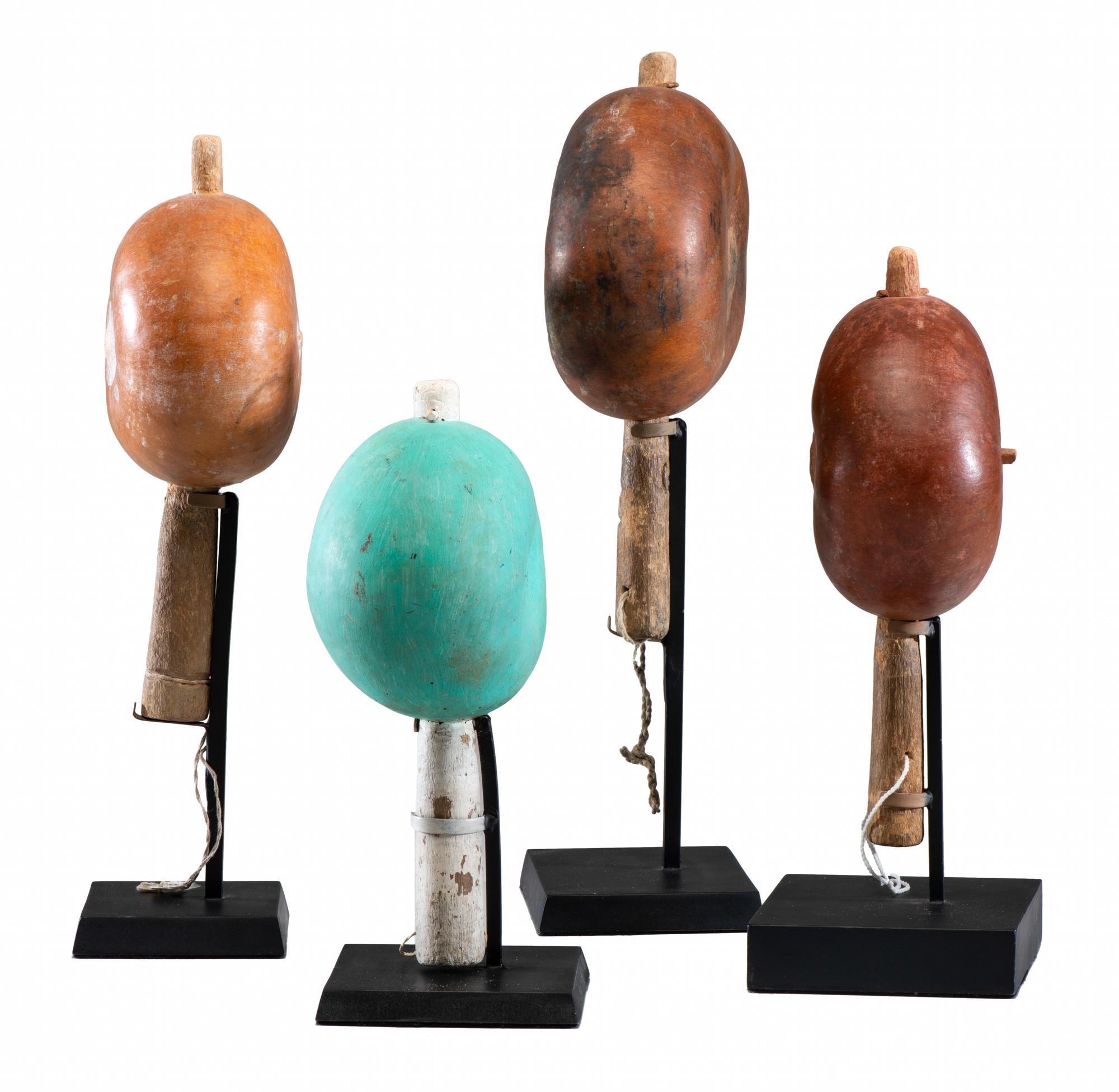 Pueblo Gourd Rattles Lot is located and will ship from Cincinnati, Ohio.