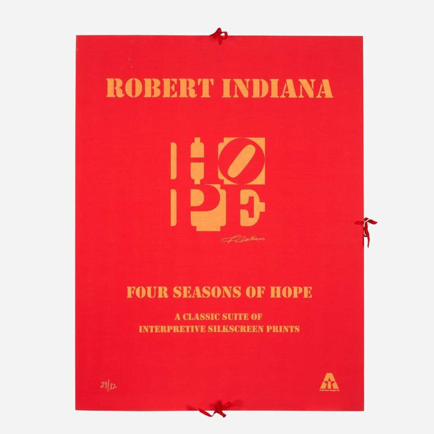 Robert Indiana (American, 1928-2018) Four Seasons of Hope (Gold)