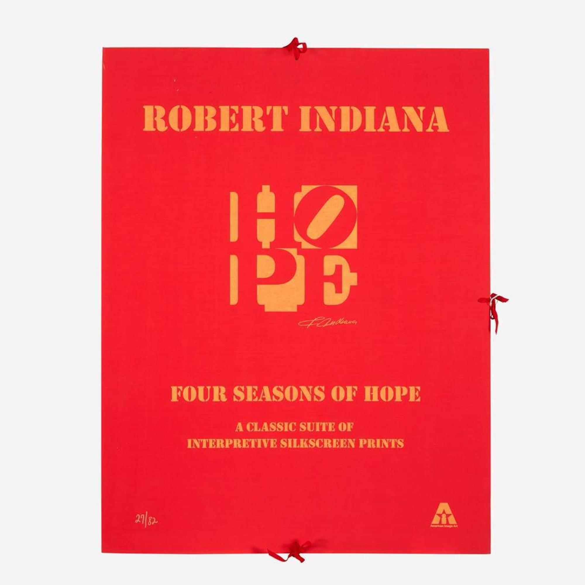 Robert Indiana (American, 1928-2018) Four Seasons of Hope (Gold)