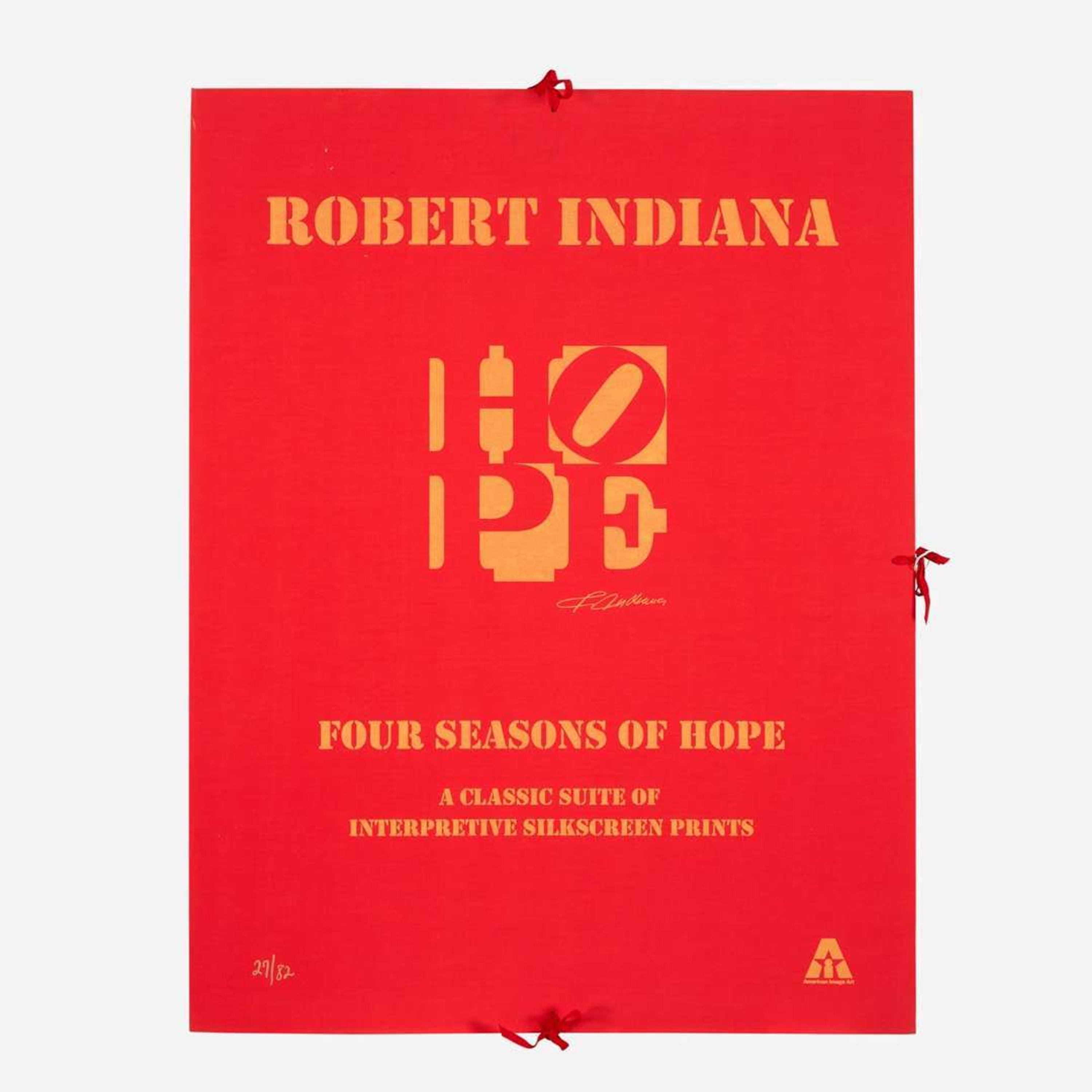 Robert Indiana (American, 1928-2018) Four Seasons of Hope (Gold)