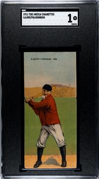 A 1911 Mecca Cigarettes T201 Napoleon Lajoie Double Folder Baseball Card (SGC 1)