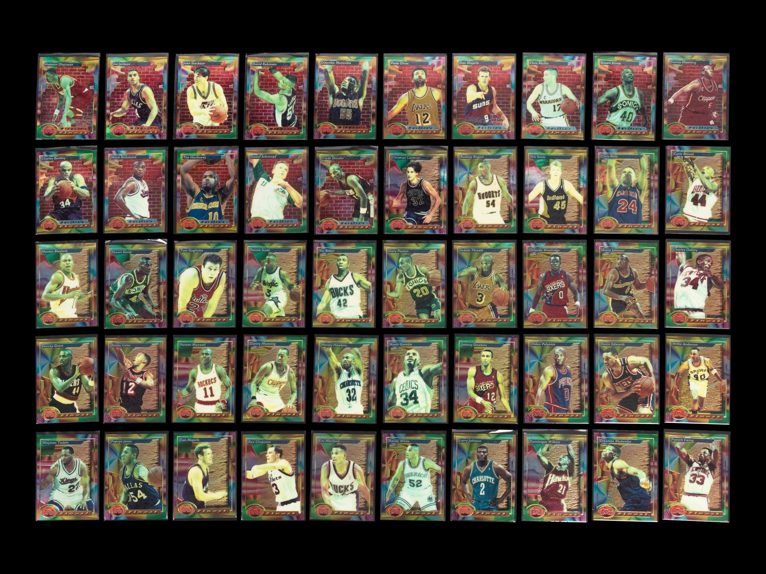 A 1993-94 Topps Finest Basketball Complete Set of 220 Cards