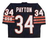A Walter Payton Signed Autograph Chicago Bears Football Jersey (Beckett Authentication Services BAS Certified),